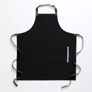 Tablier de cuisine unisexe en toile imperméable et résistante à l'huile avec logo personnalisé, tablier de travail élégant pour barman, cuisine, jardin - Product Image 6