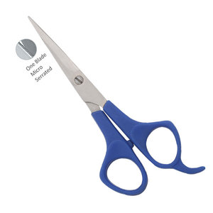 Ciseaux de coiffure légers et confortables à long manche pour droitiers, pour débutants, à pointe arrondie, 32 dents, écologiques - Product Image 2