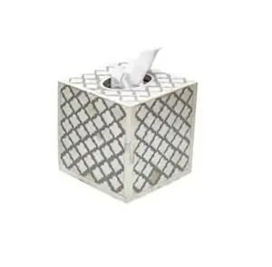 Caja de Pañuelos con Incrustaciones de Hueso, Decoración Artesanal para el Hogar, Regalo Perfecto para el Hogar Nuevo, Ocasiones Especiales, Adorno Decorativo de Lujo, Pieza Única - Product Image 2