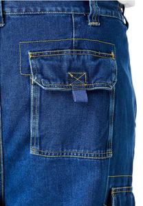 Logo personnalisé de haute qualité respirant 5 pouces Mid Streetwear Short en jean pour les hommes de grande taille été droit tricoté fabriqué au Pakistan - Product Image 4