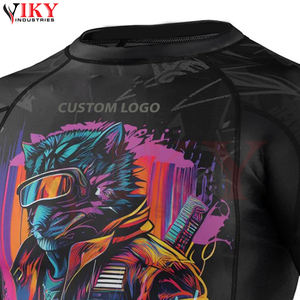 Rashguard Sublimado Personalizado OEM/ODM para Niños, Rashguard BJJ, Rashguard MMA, Sublimado, Transpirable, de Secado Rápido - Product Image 6