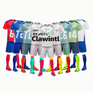 Ropa deportiva de fútbol de diseño personalizado, uniforme de equipo de fútbol, conjuntos de camisetas de fútbol de práctica para hombres, conjunto de camisetas de sublimación - Product Image 6