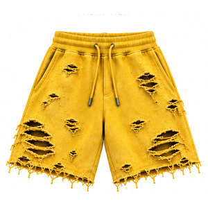 Conjunto de Sudadera con Capucha y Pantalones Cortos de Forro Polar de 200g para Hombre, Diseño Personalizado, Ligero, Transpirable, 100% Algodón Tejido, Estilo Urbano, con Logotipo Frontal Sólido - Product Image 4