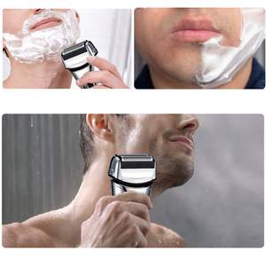 Cabezal de Repuesto de Doble Cuchilla para Afeitadora Eléctrica Masculina, Resistente al Agua IPX7, Lavable, Afeitadora Rotatoria para Barba y Cuerpo, Funcionamiento Alemán - Product Image 1