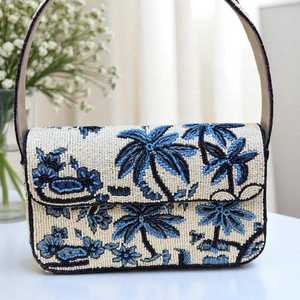กระเป๋าถือแฮนด์เมดหลากสีประดับลูกปัดแก้วจาก MS Handicraft รูปทรงอินเดียแบบสั่งทำพิเศษ - Product Image 1