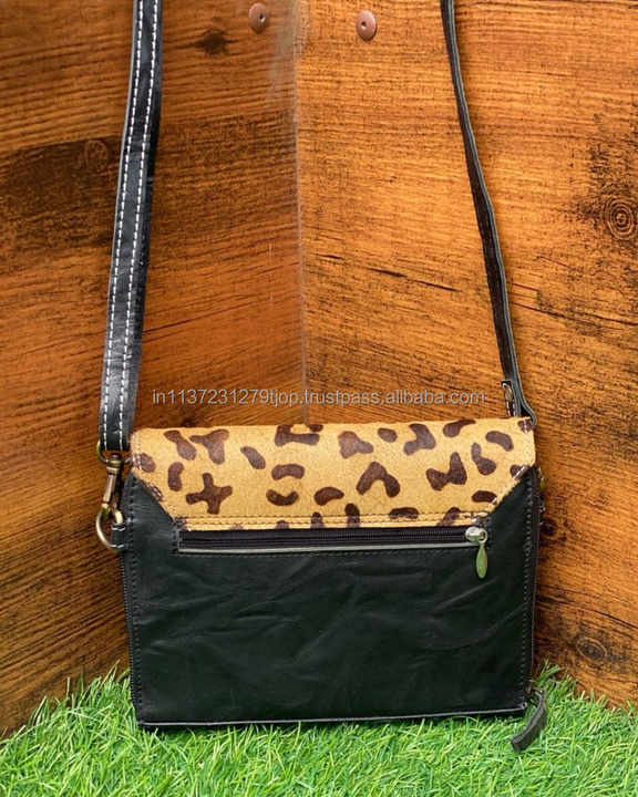 New Western Style Animal Print Fur Leather Shoulder Bags High Quality Fashionable Genuine Hot Selling Side Handbags for Women's