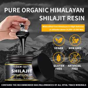<b>Pure</b> Food Grade Sun-Dried <b>Himalayan</b> <b>Shilajit</b> Resin 80% Fulvic Acid 85+ Trace Minerals Energy Immune Support Wild Bottle Men - Product Image 3