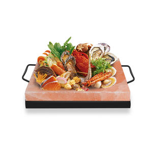 Customized Logo Himalayan Salt Slabs <b>Tray</b> <b>BBQ</b> Salt Slab Natural Crystal House Decoration Handmade Real Touch Custom Size Iron - Product Image 1