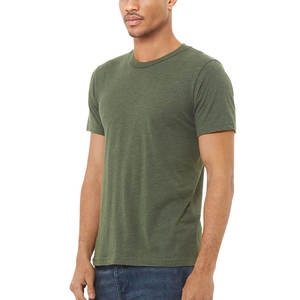 Camiseta básica de algodón 100% para hombre, con cuello redondo Camiseta lisa de manga corta, camisetas informales de ajuste Regular, Camiseta de algodón puro sólido - Product Image 1