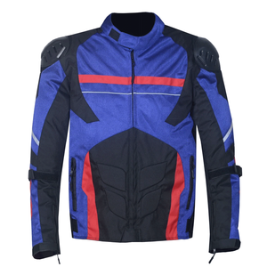 Chaqueta de moto impermeable de malla azul para hombre, protecciones de armaduras CE, textil de turismo para aventuras de verano, lluvia de aventuras para hombre - Product Image 1
