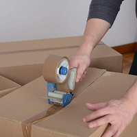 Rouleau de ruban adhésif BOPP personnalisé, transparent, écologique, pour sceller les cartons et emballer les cadeaux