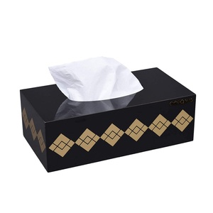 Boîte à mouchoirs personnalisée tendance avec incrustation d'os, accessoires de décoration pour hôtels et restaurants - Product Image 2