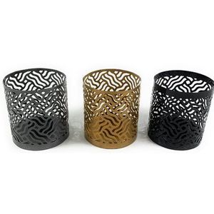 Portavelas votivo de metal de brillo suave para iluminación ambiental durante cenas o Noches de lectura tranquilas - Product Image 4