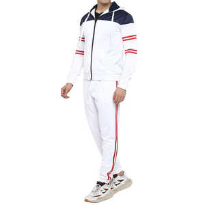 Conjuntos Deportivos de 2 Piezas para Hombre, Chándal para Hombre, Manga Larga, Atlético, con Cremallera Completa, Conjuntos Deportivos Activos, Chándal 100% Algodón - Product Image 4