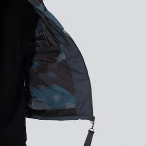 Blouson bouffant en coton épais à la mode pour hommes Blouson bombardier graphique à impression numérique personnalisé fermeture à glissière grande taille personnalisable - Product Image 3