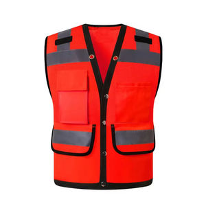 Chaleco de Seguridad de Talla Grande Hecho a Medida, Alta Calidad, 100% Poliéster, Duradero, Reflectante, UPF 50, Transpirable, Ropa de Trabajo, Nueva Llegada - Product Image 5