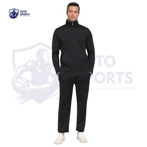 Ensemble de survêtement pour homme, léger, confortable, coupe ajustée, respirant, veste et pantalon personnalisés avec fermeture éclair, pour toutes les saisons - Product Image 5