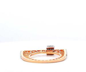 Femmes nouveau Style classique 14K or Zircon diamant anneaux en acier inoxydable incrustation alliage fiançailles mode Simple personnalité - Product Image 3