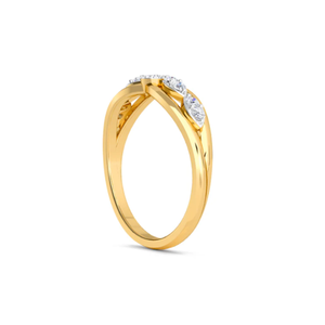 Magnifique bague de fiançailles en diamants de laboratoire pour femme, or jaune, éclat brillant, design classique et élégant pour les occasions spéciales - Product Image 3