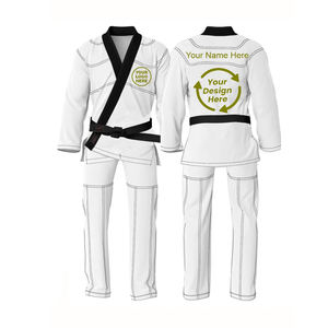 Kimono de Jiu-Jitsu Brésilien Durable, Uniforme de Jiu-Jitsu BJJ, 450 GSM, Blanc, Fabrication en Gros, Nouveau, pour Club d'Entraînement - Product Image 1