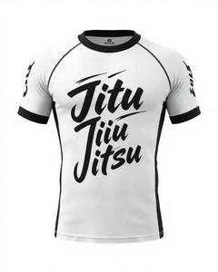 Rashguard unisexe haute élasticité, vêtements de sport de compression, fabrication sur mesure, fournisseur en gros OEM, vêtements MMA BJJ - Product Image 2