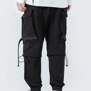 Cintas con múltiples bolsillos para hombre, pantalones cargo de cintura alta, deportivos, Punk, Hip Hop, Joggers, ropa de calle informal - Product Image 2