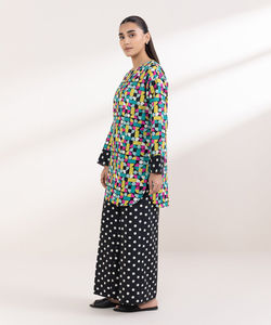 Kurtis Kameez pour femmes, vêtements de fête indiens pakistanais ethniques en soie Georgette brodée, coupe ajustée, vêtements de fantaisie de haute qualité, ODM - Product Image 3