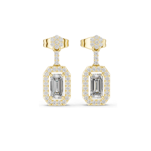 Pendientes de Diamantes de Laboratorio de 1.05 CT para Mujer, Claridad VVS-VS EF, Oro de 18KT, 14KT, 10KT y Plata 925, Oro Rosa, Amarillo y Blanco - Product Image 1