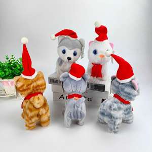 Directo de fábrica, juguete eléctrico de Navidad, cachorro, gatito de peluche, puede cantar, caminar, técnicas bordadas para aliviar el estrés, llamar, gatos, perros - Product Image 4