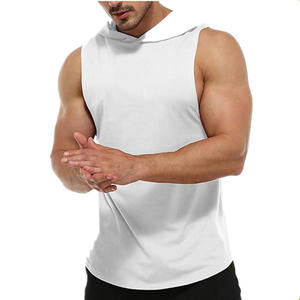 Débardeur à capuche sans manches pour homme, veste de sport, vêtement de musculation, entraînement, fitness, style streetwear - Product Image 4