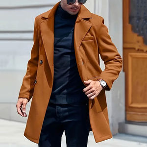 Manteau long pour homme, style britannique classique, veste d'hiver, marque privée - Product Image 6