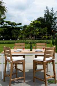 Mesa de Bar de madera maciza de teca del fabricante para uso en hoteles o restaurantes al aire libre muebles de barra duraderos de Indonesia - Product Image 6