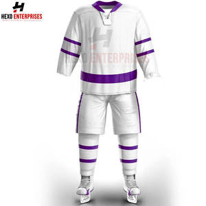 Nouvel arrivé uniforme de hockey sur glace bas meilleur matériel uniforme de hockey sur glace personnalisé minimum bas quantité minimale de commande à vendre uniforme de hockey sur glace pour hommes - Product Image 3