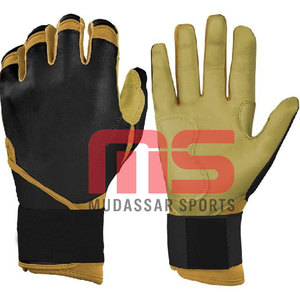 Gants de frappeur de baseball personnalisés de la meilleure qualité pour hommes Gants en cuir Adultes Manchette longue Respirant - Product Image 1