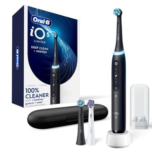 Cepillo de dientes eléctrico recargable Oral-B iO Deep Clean + Whiten con sensor de presión visible, temporizador de 2 minutos, 5 configuraciones de limpieza - Product Image 1