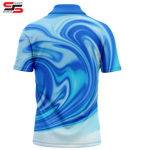 Impression par sublimation de teinture personnalisée séchage rapide pour hommes pour polo 100% polyester spandex coupe régulière anti-rides solide t-shirt polo - Product Image 6