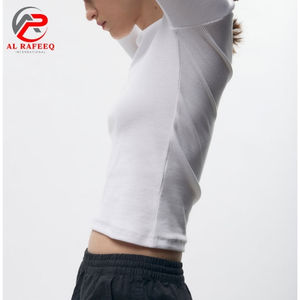 Suéter de lana sólida informal, camiseta minimalista a juego de colores para mujer, camiseta Henley Top de lujo 100% de lana para mujer - Product Image 3