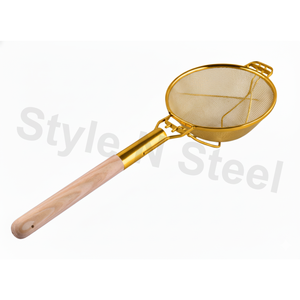 6 Piece Everyday Use Wire Skimmer Pasta Strainer Kitchen <b>Cooking</b> Frying Utensils with Colanders Strainers Wire Mesh Skimmer - Product Image 5