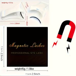 <b>Reusable</b> False Lashes with No Glue Needed, 8x Magnetic Hold, Includes Applicator for Easy Application, Professional <b>Eyelash</b> Kit - Product Image 2