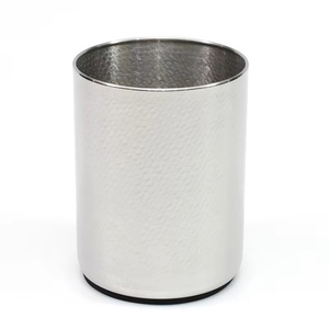 Cubo de hielo de botella de champán dorado martillado más vendido, enfriador de vino de metal cilíndrico para bares, hoteles y restaurantes - Product Image 5