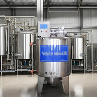 Réservoir de pasteurisation en acier inoxydable 200L de haute qualité pour les produits laitiers, la bière, les jus et la transformation des aliments