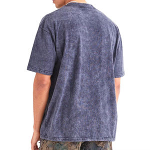 Microfibra FashionCustom AcidWash Graphic T Shirt Hombres Oversized Vintage T Shirt 100% algodón, camiseta para hombres, ajuste suelto, impreso - Product Image 3
