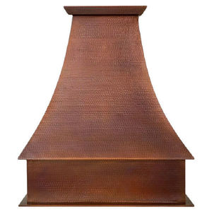 Home Kitchen Fire Place Wall Mounted <b>Copper</b> Range Hood Canopy Chimney With <b>Strip</b> & Rivets Best Antique Finishing Exhaust Hood - Product Image 5