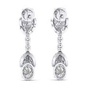 REYES Dainty Boucles d'oreilles pendantes en argent sterling 925 Boucles d'oreilles pendantes en or massif 10K 14K 18K Bijoux fins pour femmes - Product Image 4