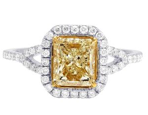 Fancy S925 Sterling <b>Silver</b> Moissanite Radiant Cut VVS1-VVS2 Clarity Prong Set Rhodium Plated Iced Vintage Style Wedding <b>Ring</b> for - Product Image 3