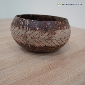 Tazón de Cáscara de Coco Cruda para Interiores, Hecho a Mano, Ecológico, con Cuchara, Vajilla para Ensaladas, Arroz, Smoothies, Hogar, Cocina, Negocio, 13-16cm MPL - Product Image 5
