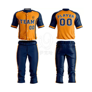 Nuevo estilo Bajo MOQ Ropa deportiva Uniforme de béisbol cómodo Tamaño personalizado Ropa juvenil Uniforme de béisbol - Product Image 3