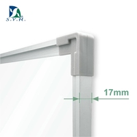 Tableau blanc magnétique en aluminium émaillé SYH 45x60cm simple face pour usage bureautique Modèle AWB-3045AE