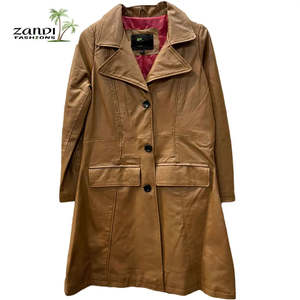 เสื้อแจ็คเก็ตหนังแท้อิตาลีแฟชั่นสตรี ZF-FJ76 ไซส์ L - Product Image 1