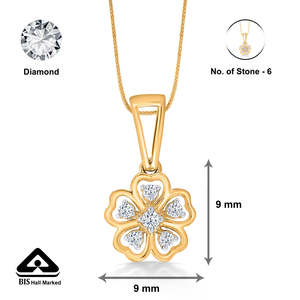 Colgante Floral Symphony de Oro y Diamantes para Mujer - Product Image 5